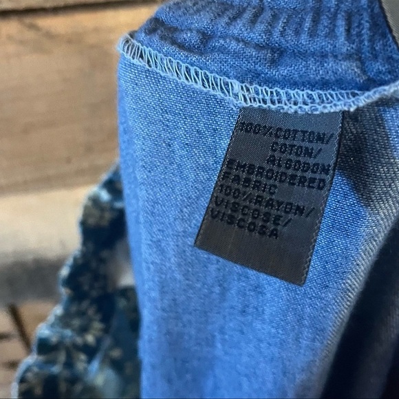 Vintage LIZWEAR Patchwork Embroidered Denim Skirt - Picture 10 of 13